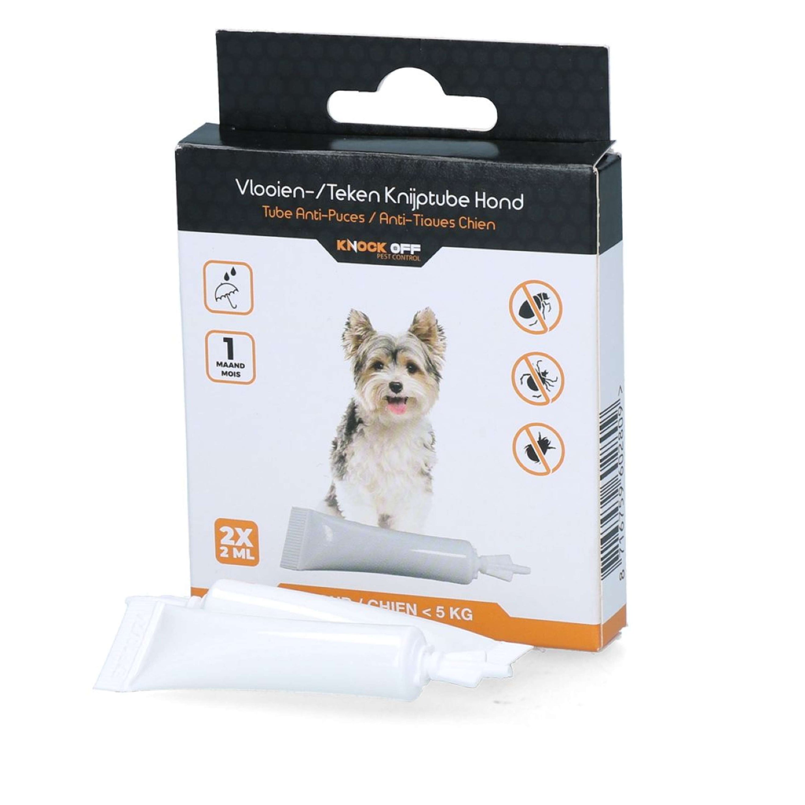 Knock Off Pipette anti-puces et tiques <5kg Chien