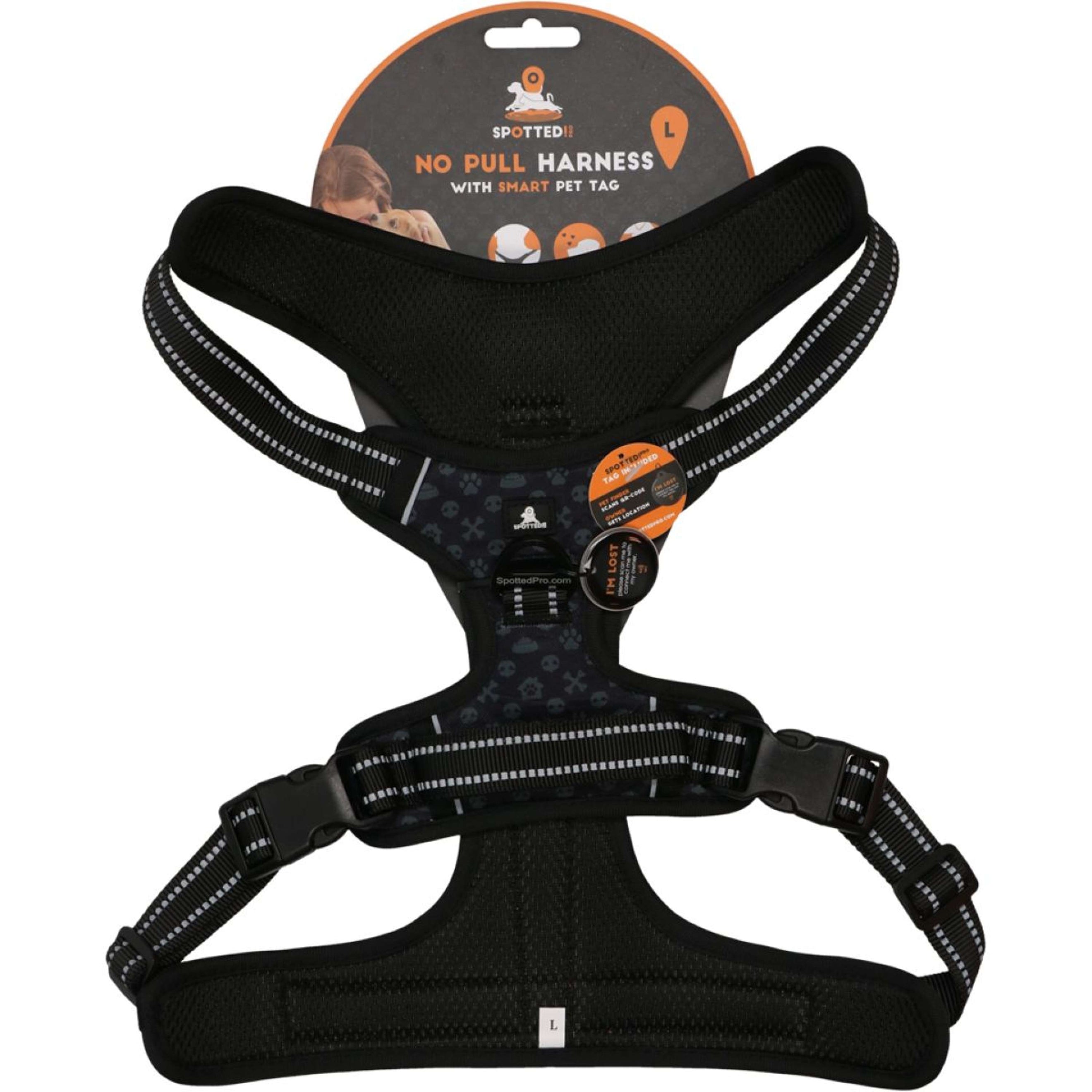 Spotted Pro! Harnais pour Chien Anthracite