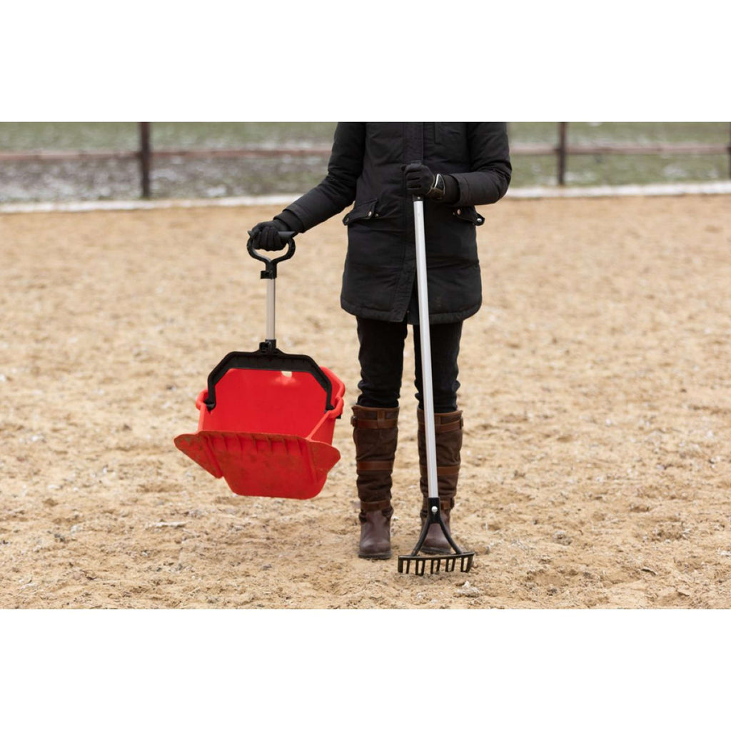 Hofman Pelle et Râteau à Crottin Quick Pick Complet Rouge