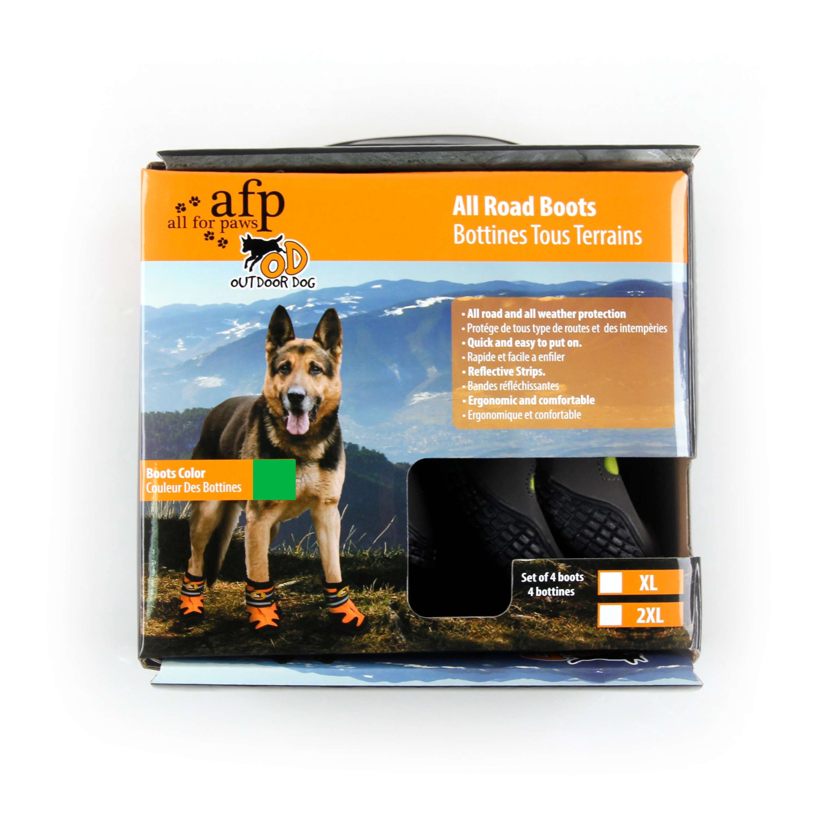 AFP Chaussures pour Chien All Road Vert