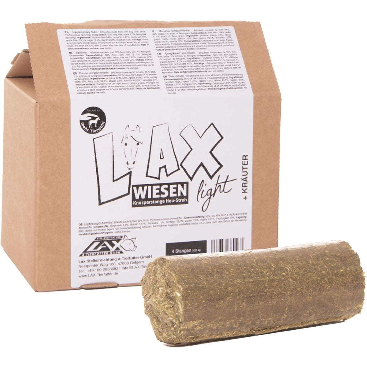 Lax Light Nibble Block Hay/Herbs