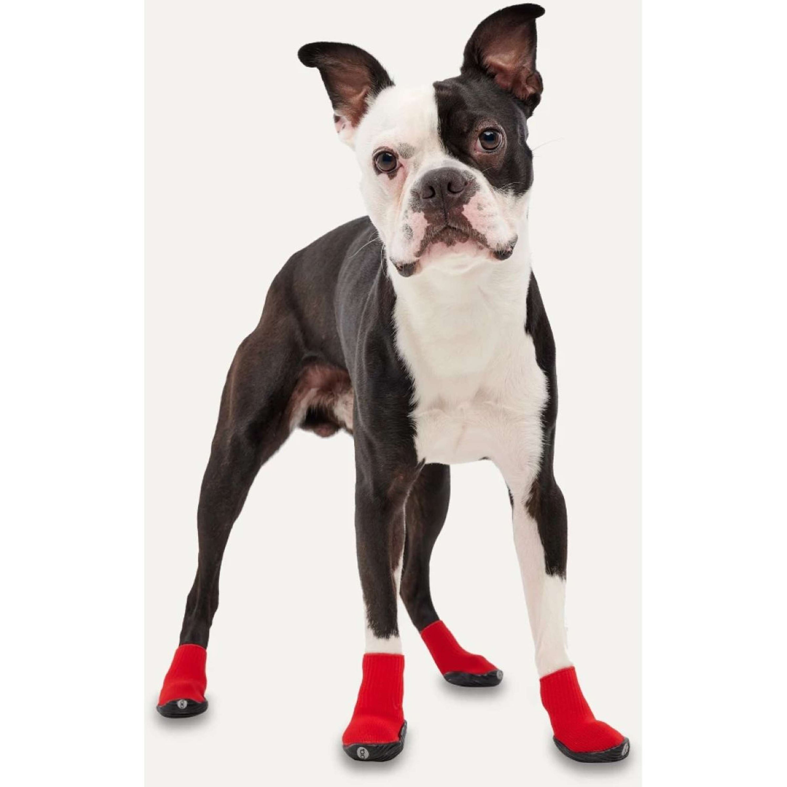 Goo-eez Regular Dog Boots 2-pack Rouge/Noir