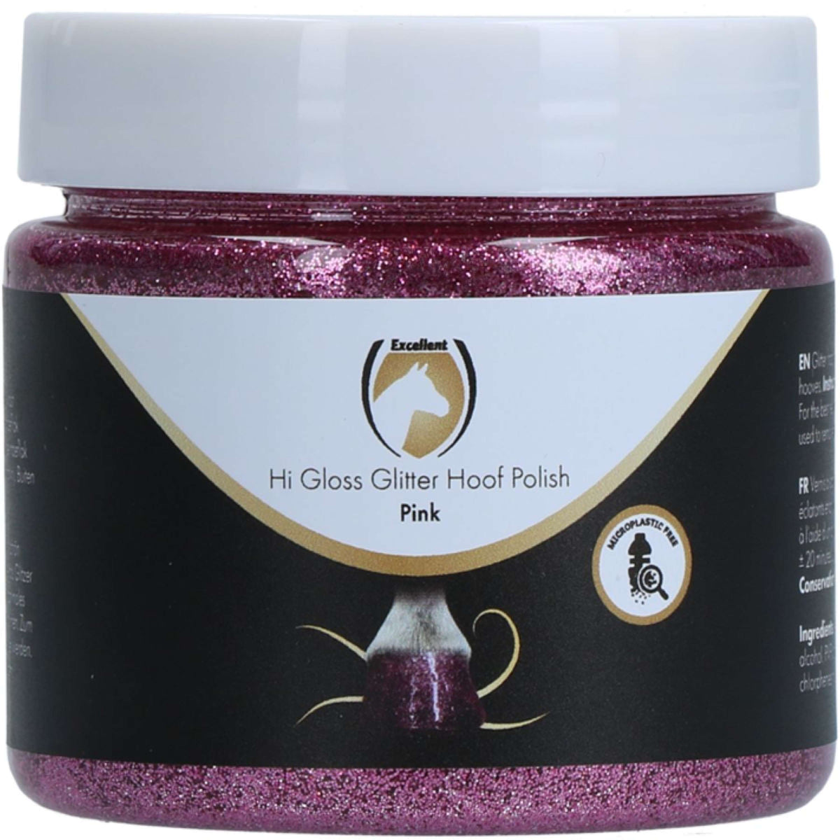 Excellent Hoof Polish Hi Gloss Glitter Rose