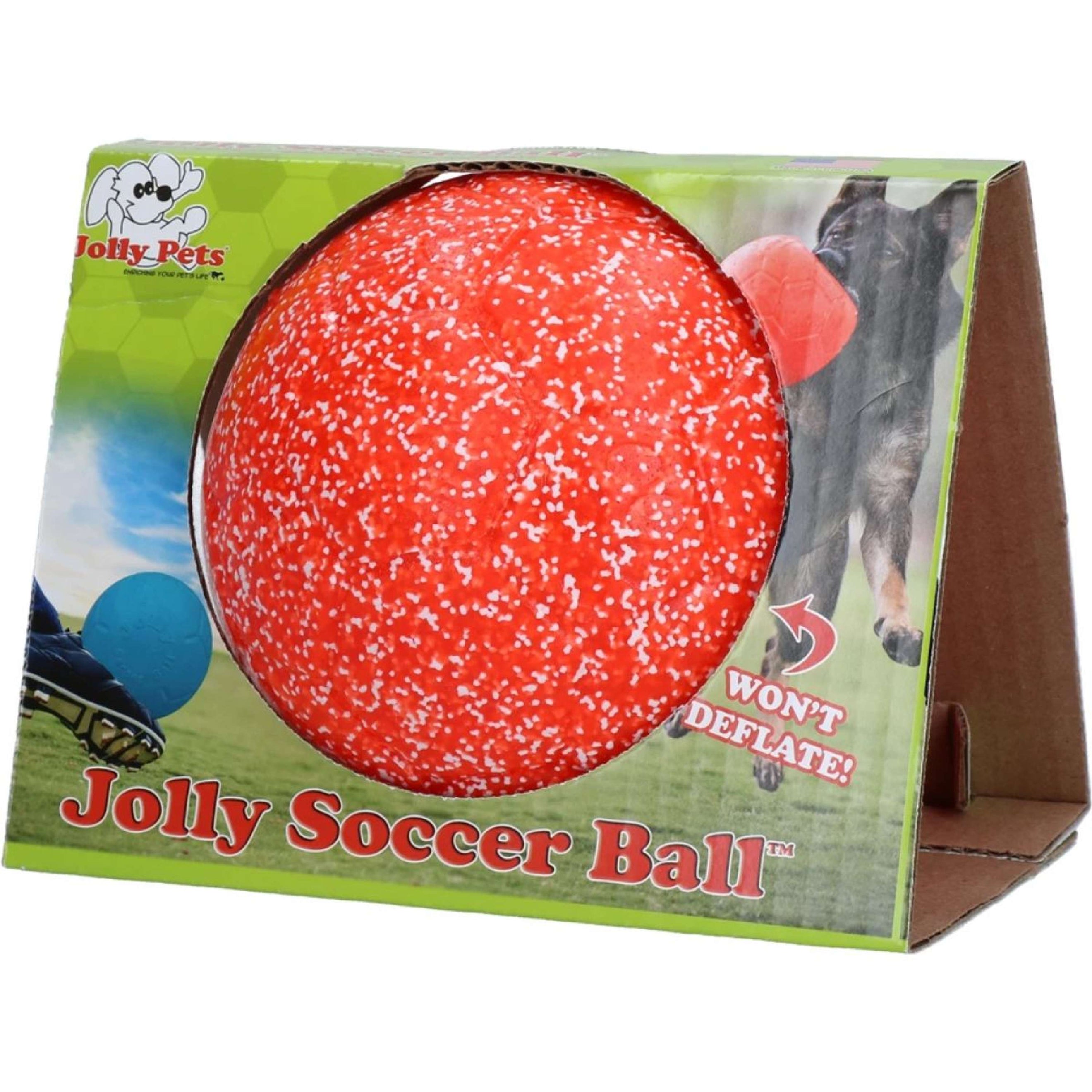 Jolly Pets Ballon de Foot Orange/blanc Jolly Pets Ballon de Foot Orange/blanc