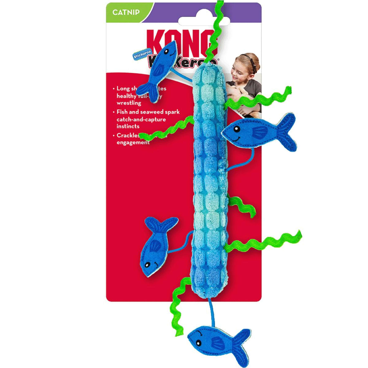 KONG Jouet pour Chat Kickeroo Stickaroo