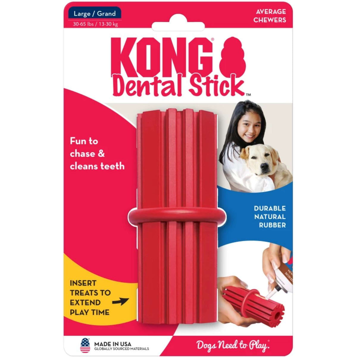 KONG Jouet à Mâcher Dental Stick