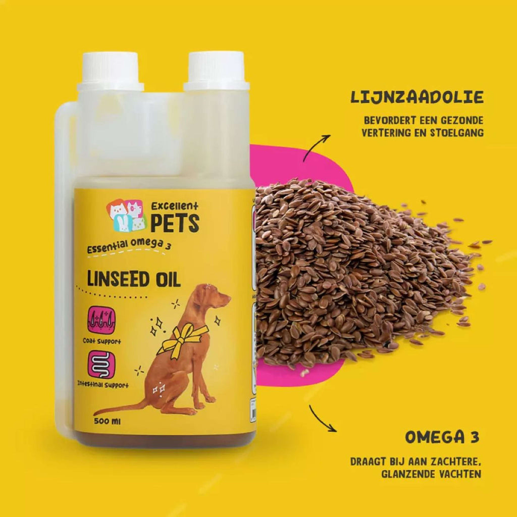 Agradi Huile de Graine de Lin pour Chien