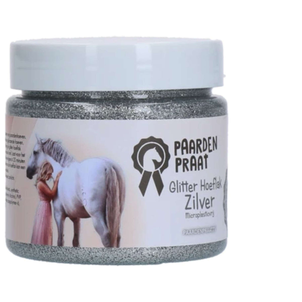 Paardenpraat Hoof Polish Glitter Argent