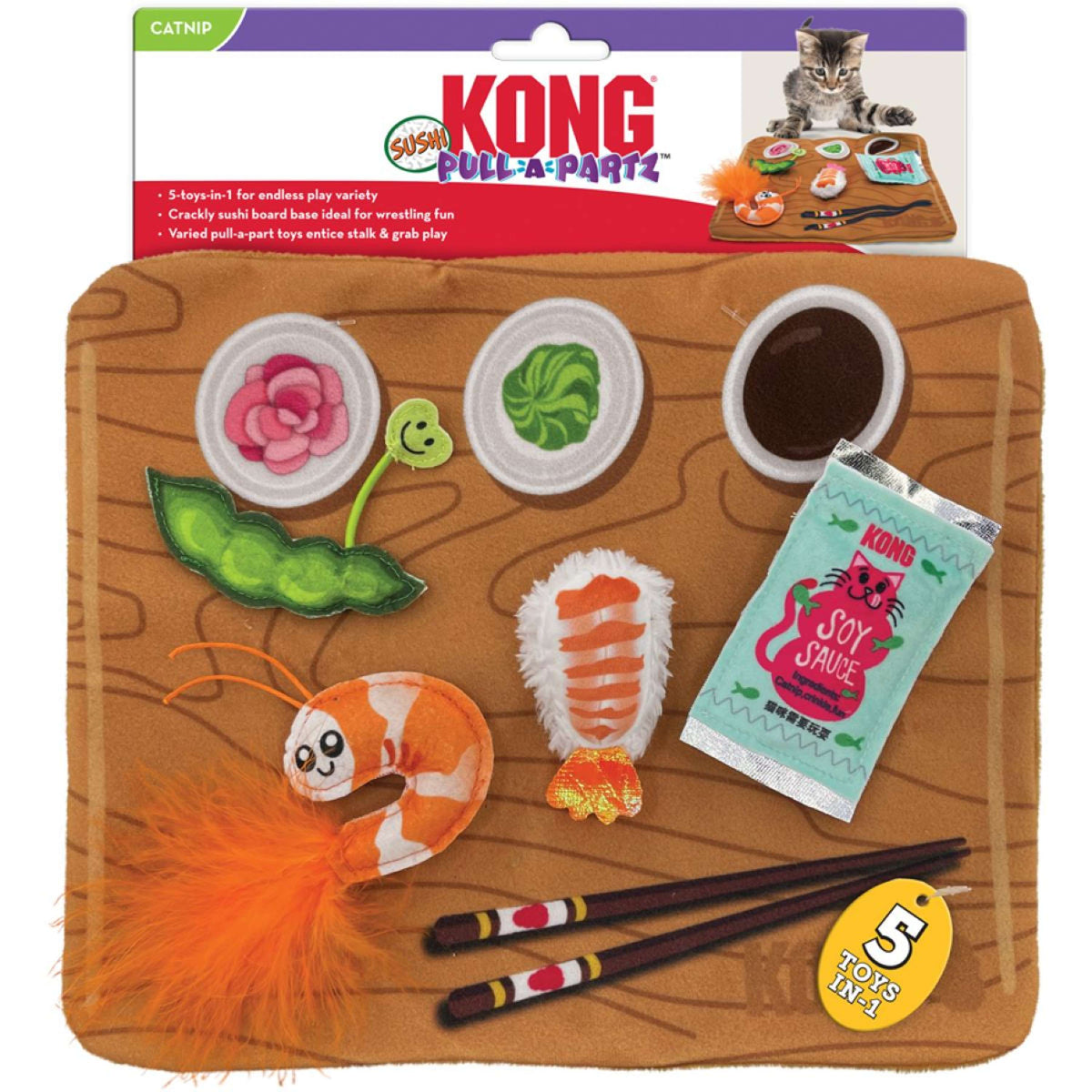 KONG Jeu de Réflexion Pull-A-Partz Sushi