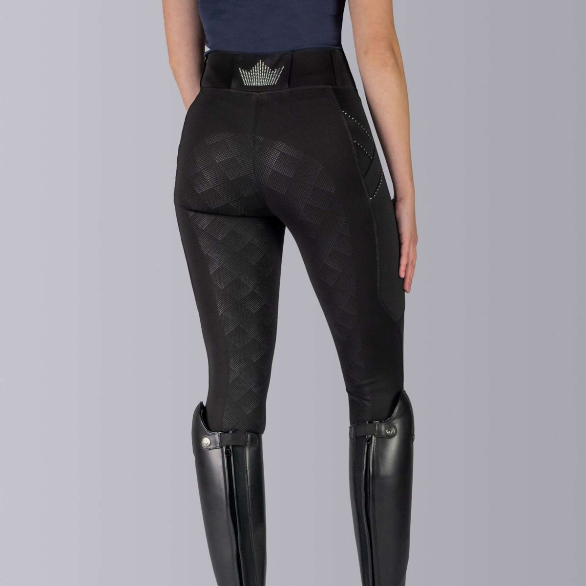 HORKA Legging d'Équitation Momentum Enfants Noir