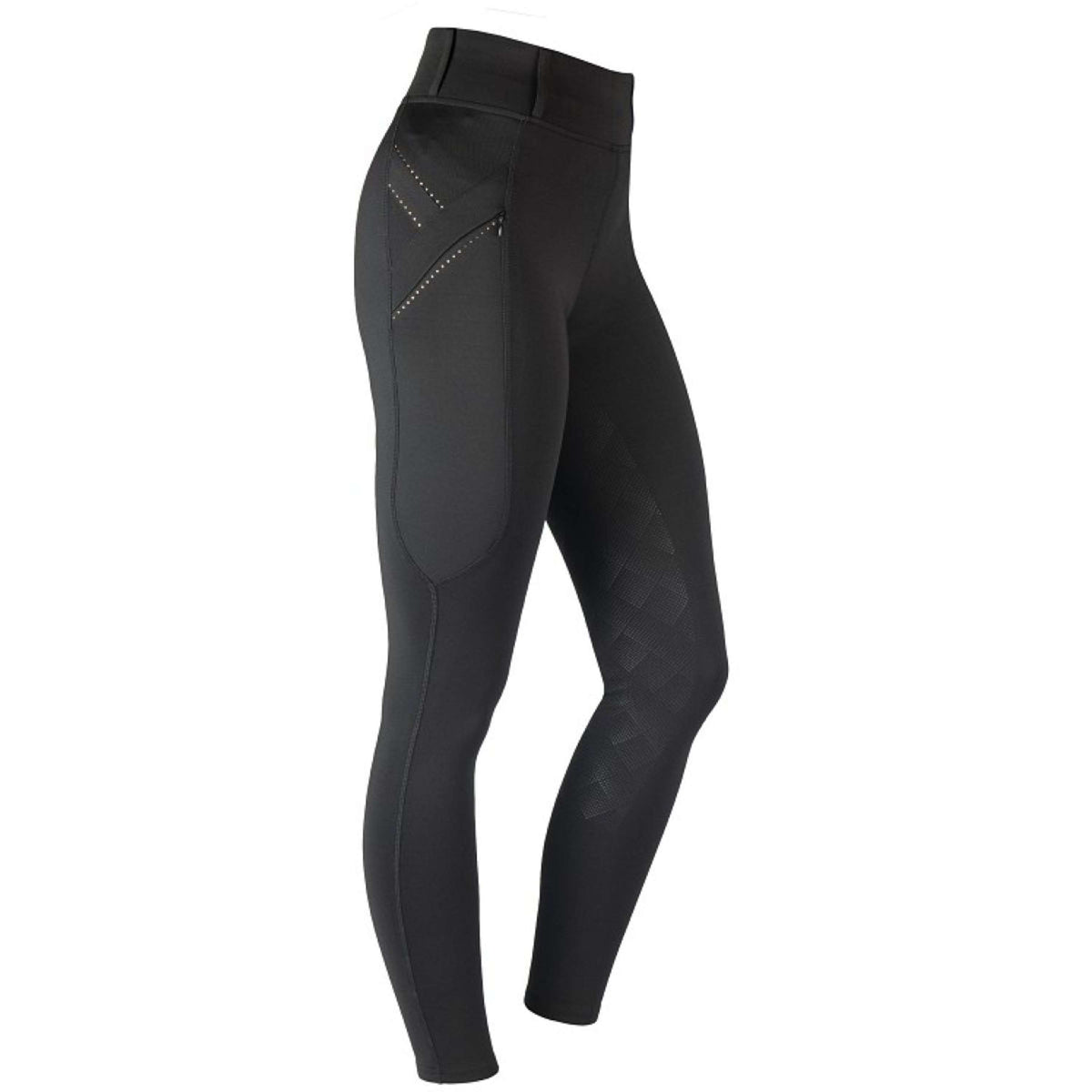 HORKA Legging d'Équitation Momentum Noir/Or rose