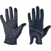 HORKA Gants d'Équitation Summer Sparkle Bleu