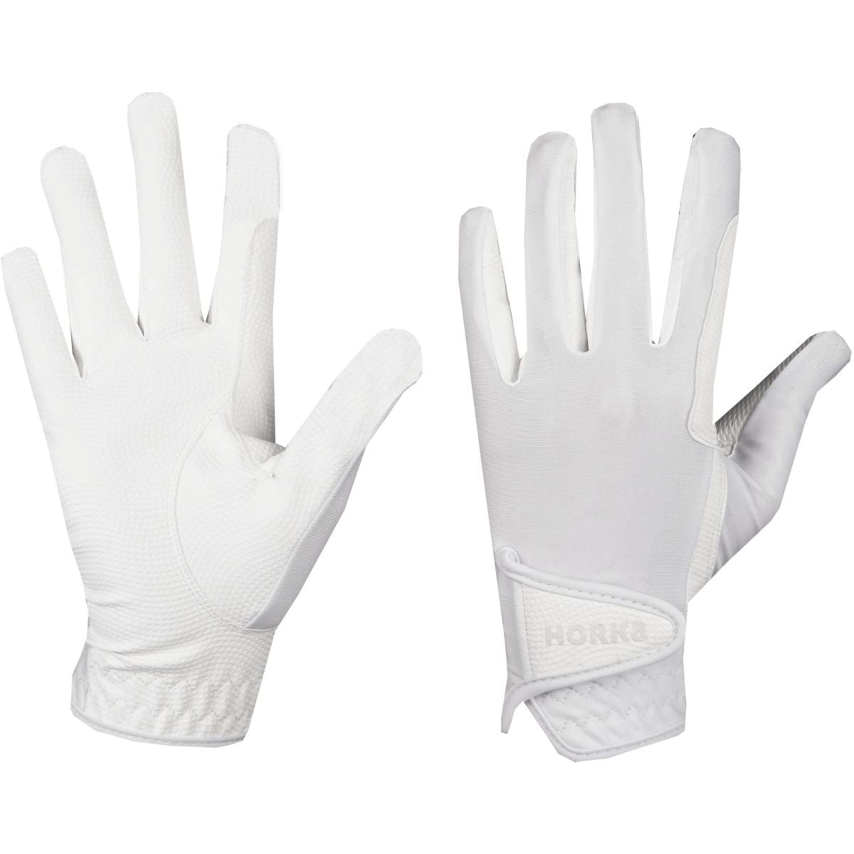 HORKA Gants d'Équitation Originals Blanc
