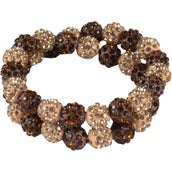 HORKA Elastique à Cheveux Delicate Marron/Or Rose