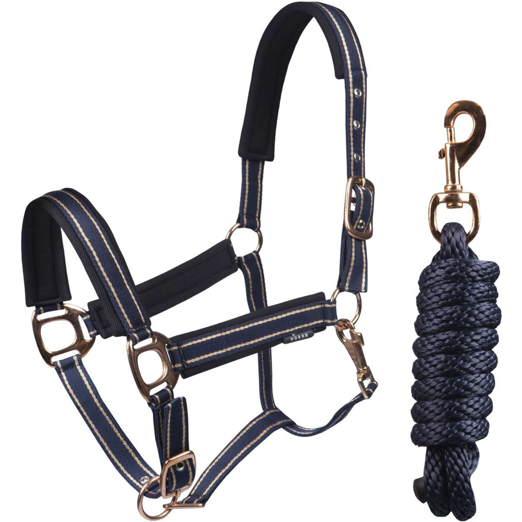 HORKA Ensemble Licol Deluxe Bleu/Rose