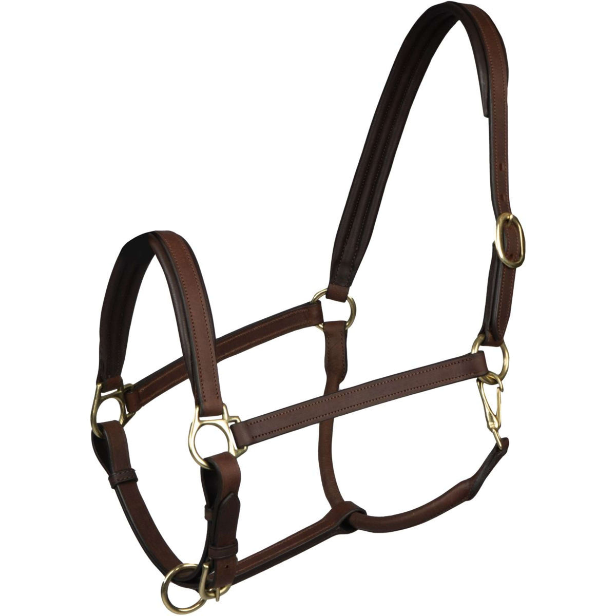 HORKA Licol Stockholm Leather Marron/Or