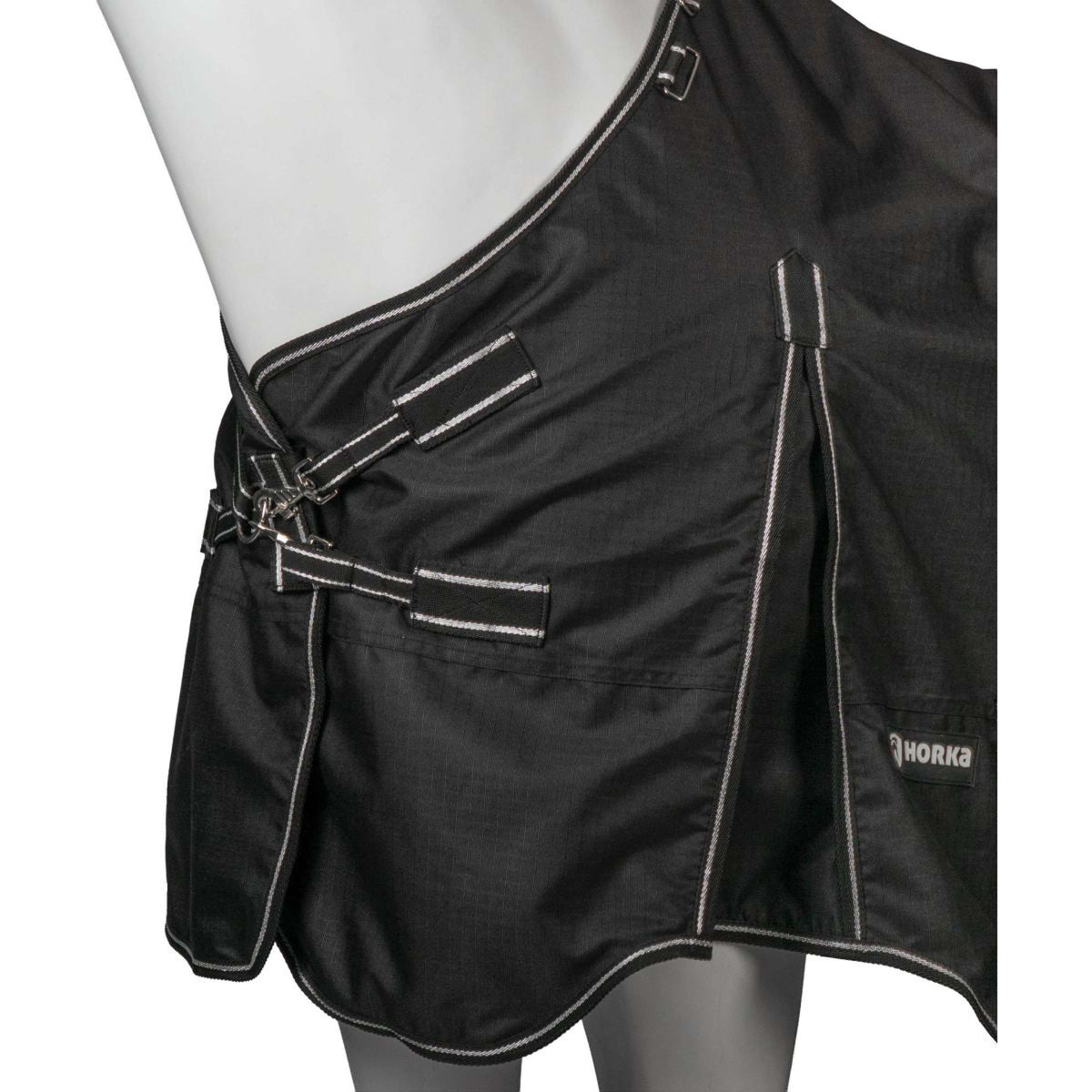 HORKA Couverture d'Extérieur Turi 50g Noir/Argent