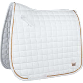 HORKA Tapis de Selle Deluxe Dressage Blanc/Rosegold