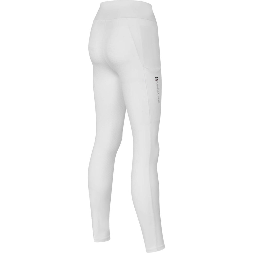 Kingsland Legging d'Équitation Classic Full Grip Blanc