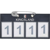 Kingsland Porte-numéro Classic 4 Chiffres Marin