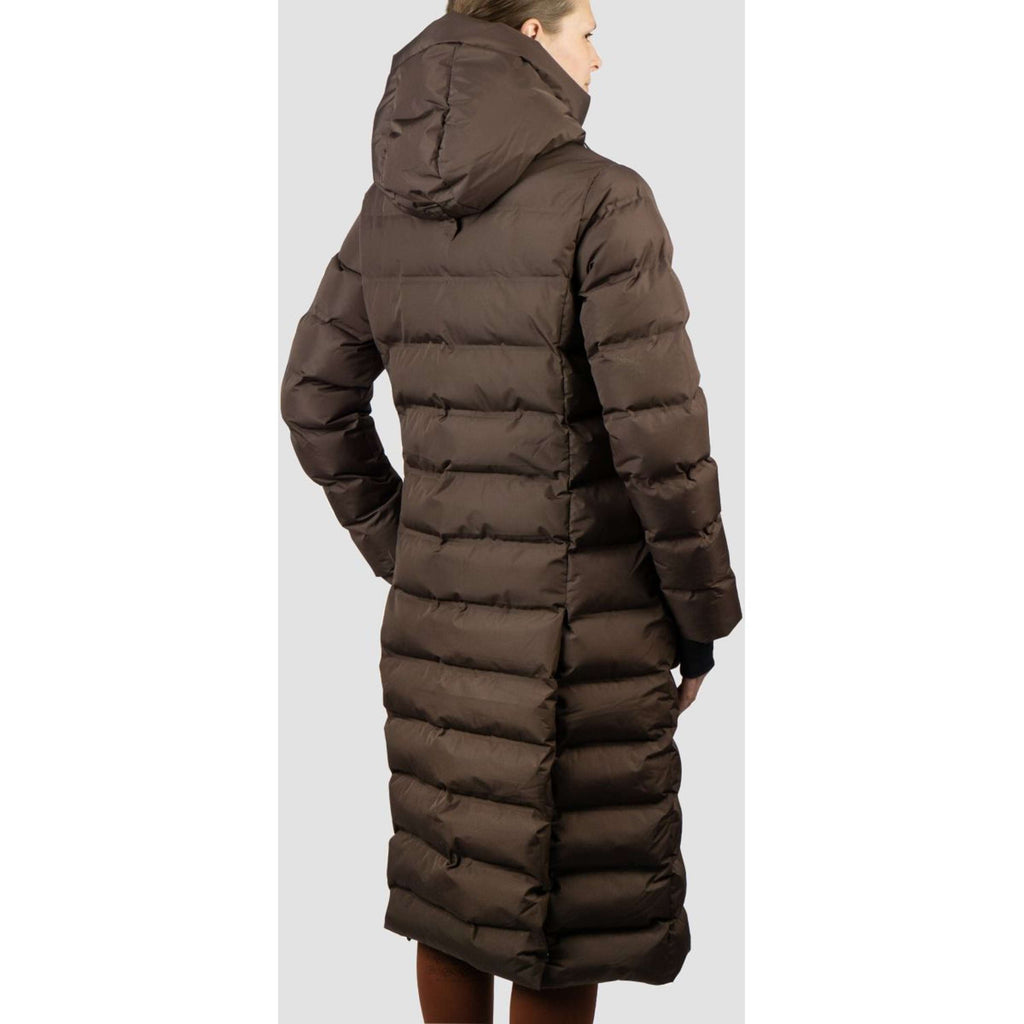 EQPRO Manteau Matelassé Long Eloise Chocolat