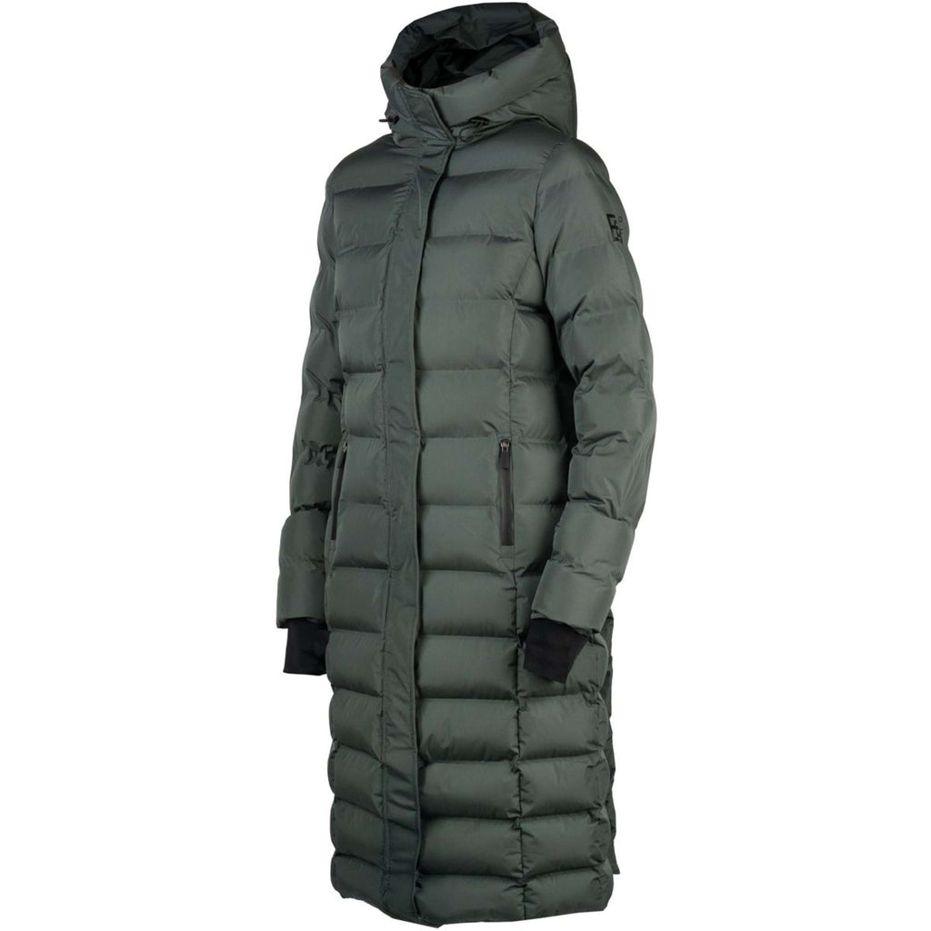 EQPRO Manteau Matelassé Long Eloise Shadow Steel