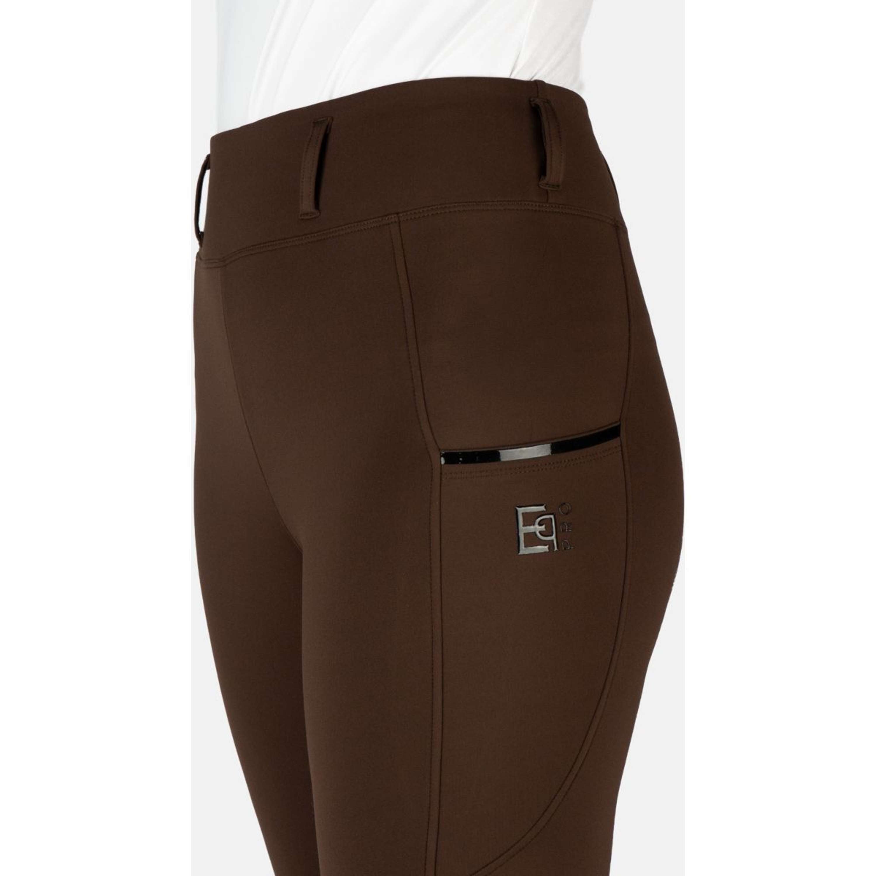 EQPRO Legging d'Équitation Mindy Full Grip Chocolat