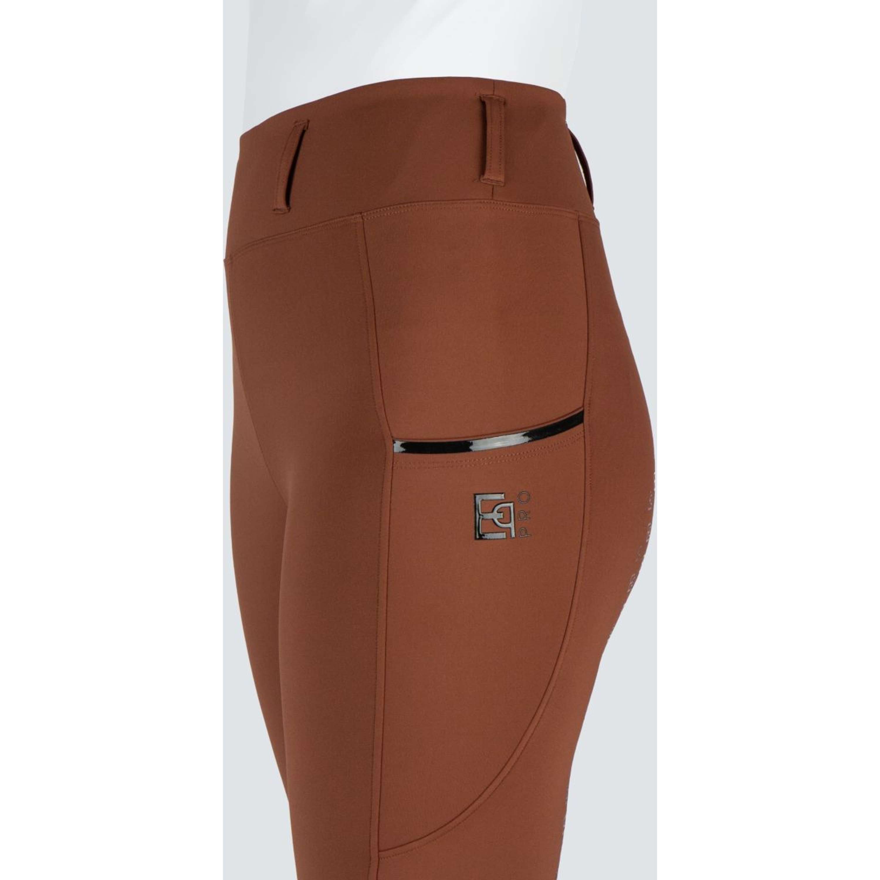 EQPRO Legging d'Équitation Mindy Full Grip Burnt Umber