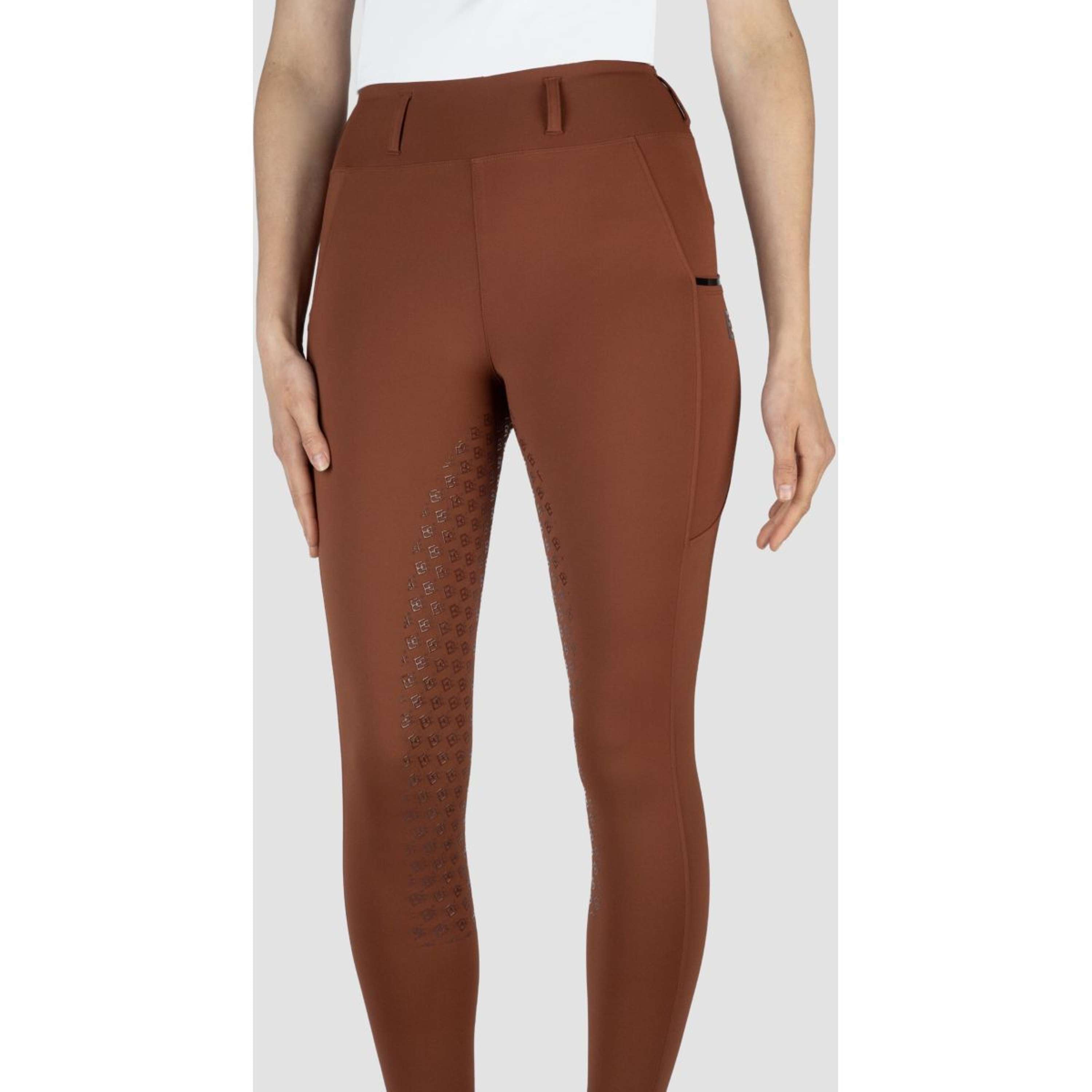 EQPRO Legging d'Équitation Mindy Full Grip Burnt Umber
