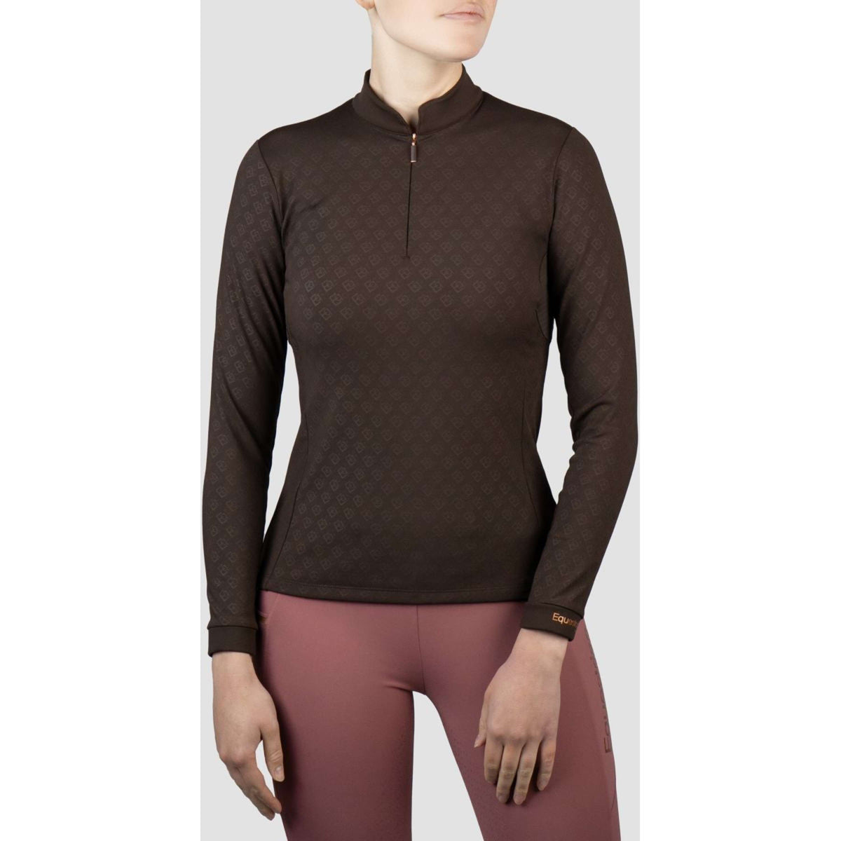 HORKA Chemise Emily Longues Manches Chocolat foncé