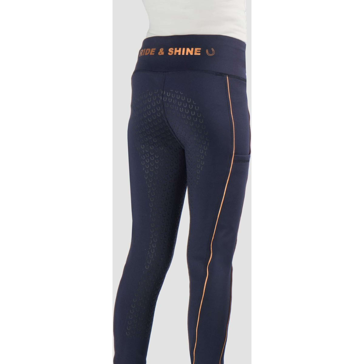 HORKA Legging d'Équitation Yuki Bleu/Rose