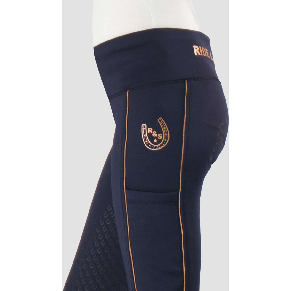 HORKA Legging d'Équitation Yuki Bleu/Rose