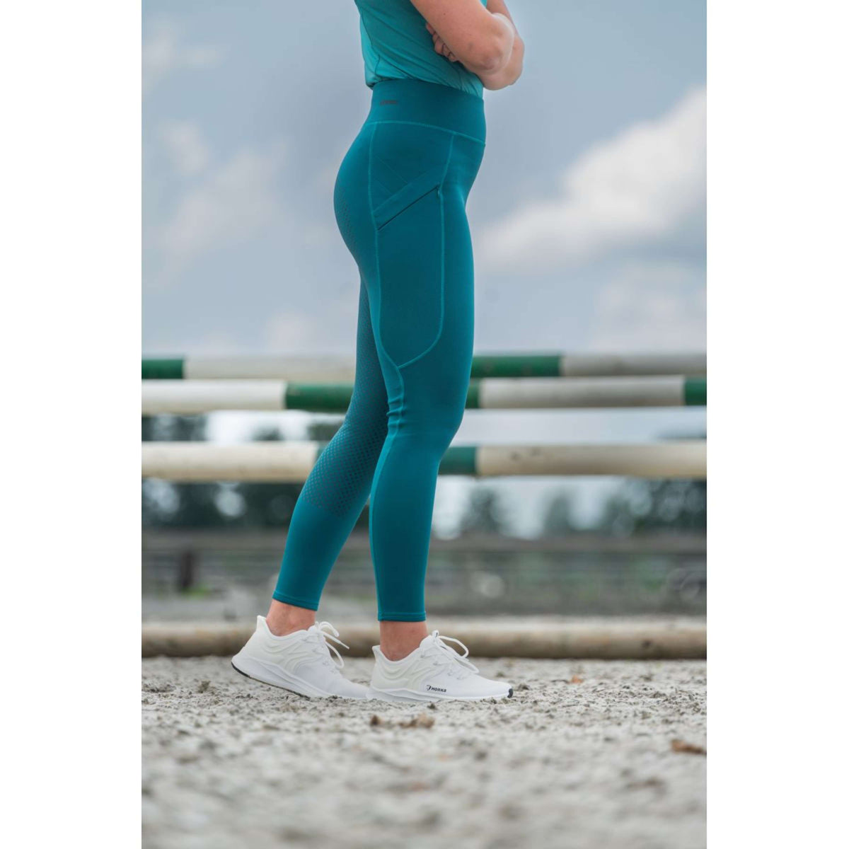 HORKA Legging d'Équitation Kate Blue Coral