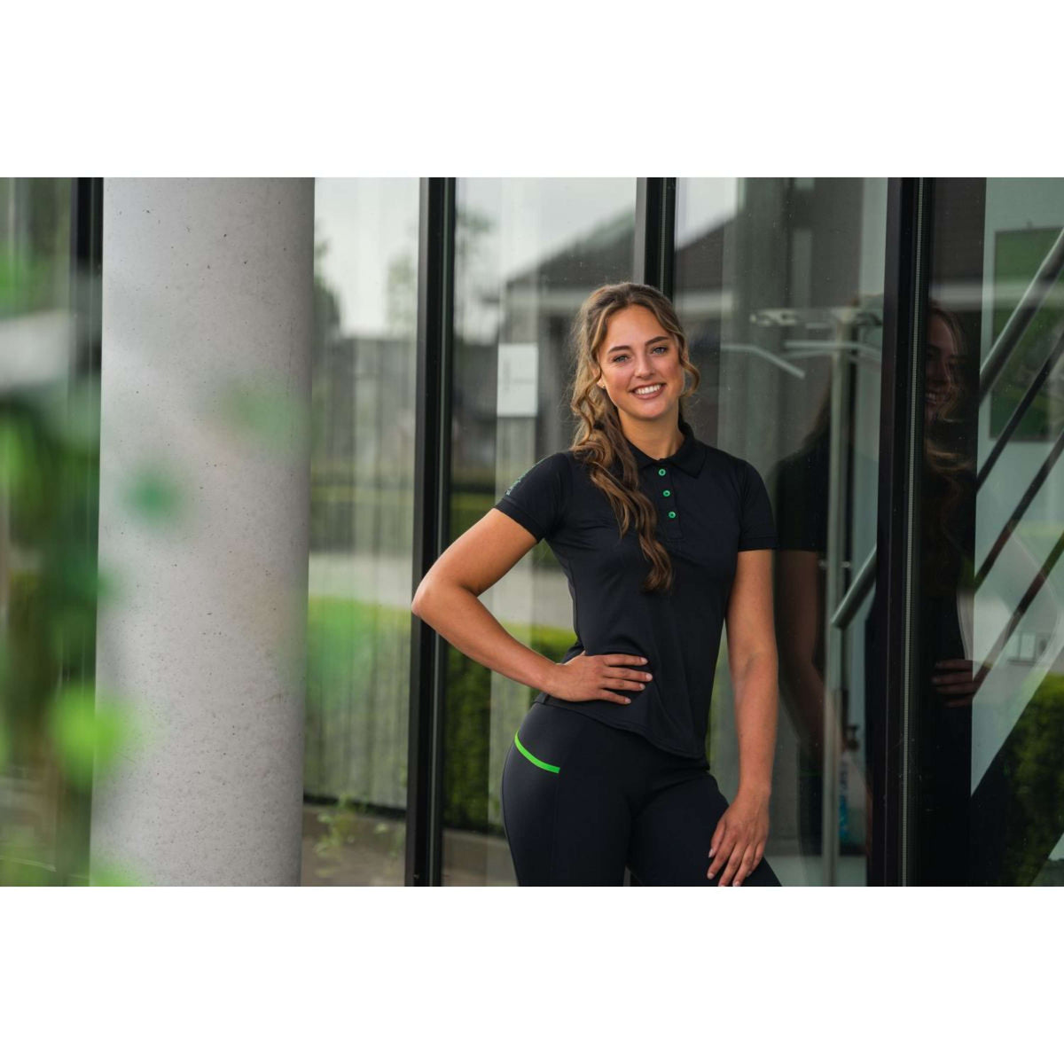 HORKA Polo Neon Néon Vert