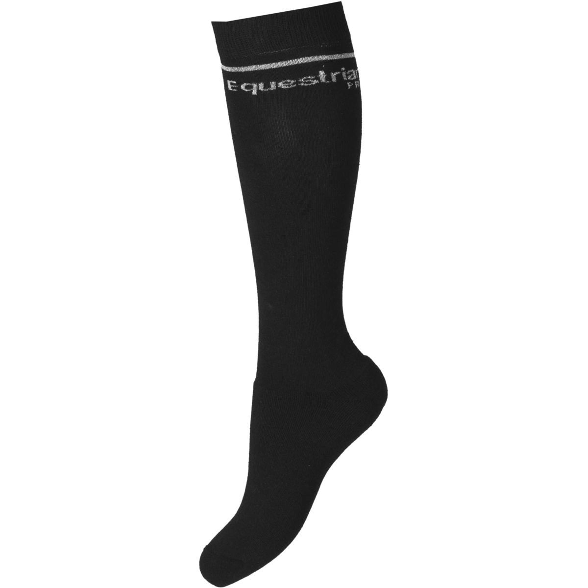 HORKA Chaussettes Equestrian Pro Noir/Argent