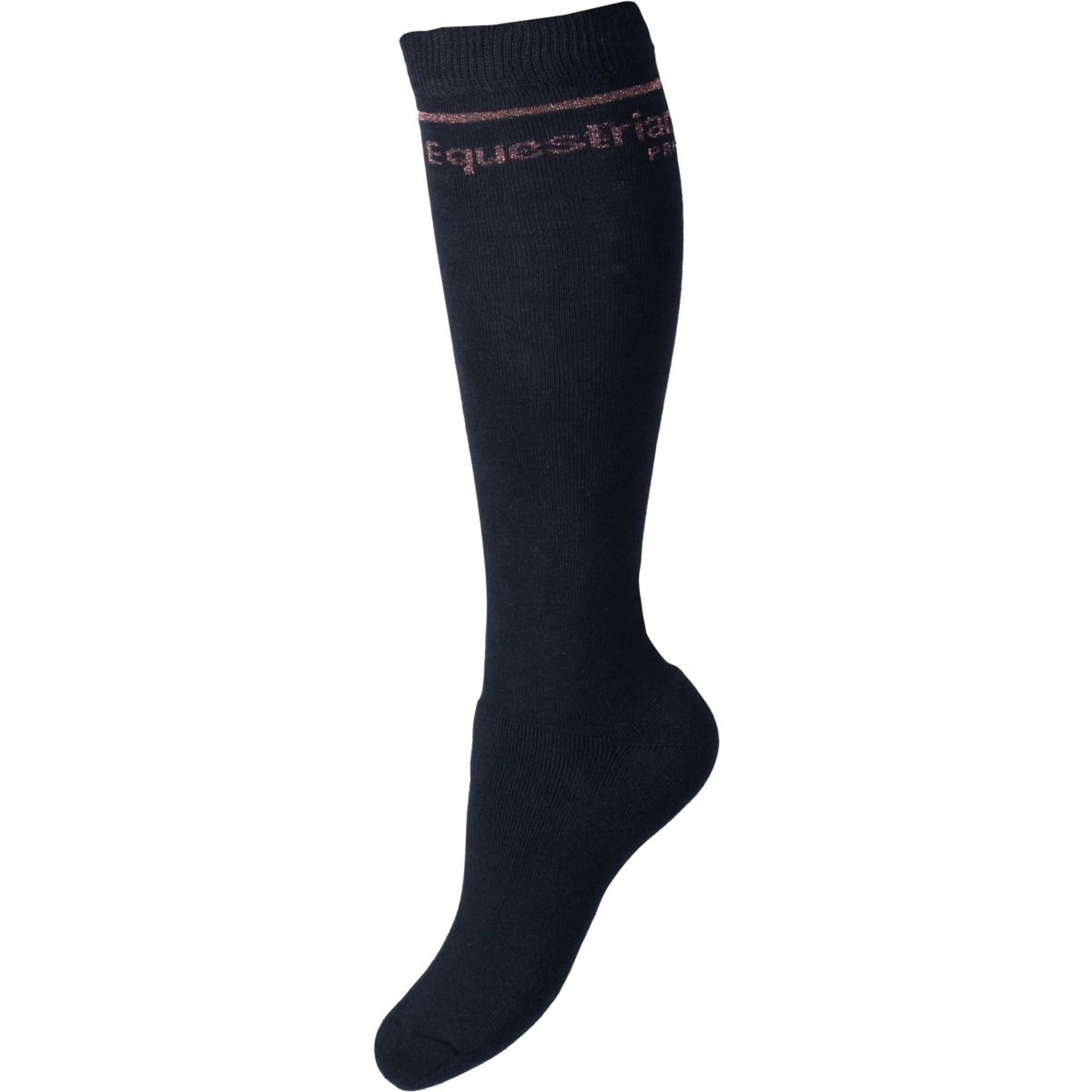 HORKA Chaussettes Equestrian Pro Bleu/Rose