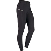 HORKA Legging d'Équitation Perfection Noir/Argent