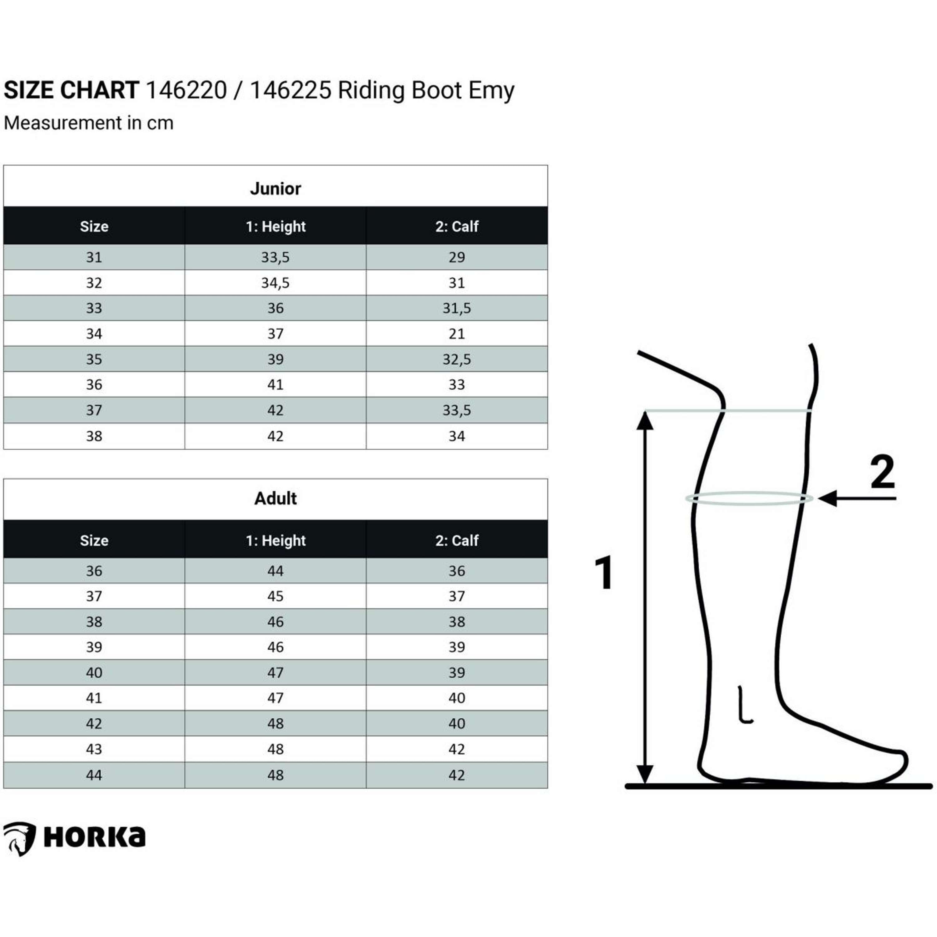 HORKA Bottes Emy Junior Noir