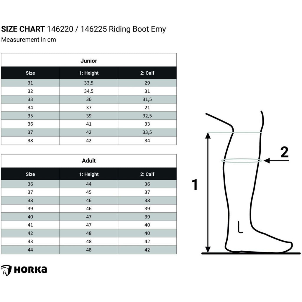 HORKA Bottes Emy Junior Noir