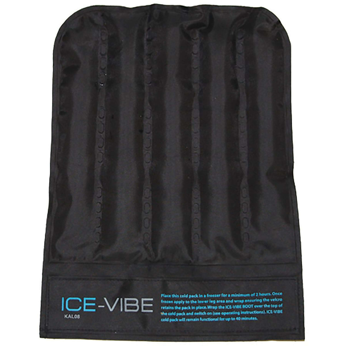 Ice-Vibe Packs de Froid Knee 6 Pièces Noir/Aqua