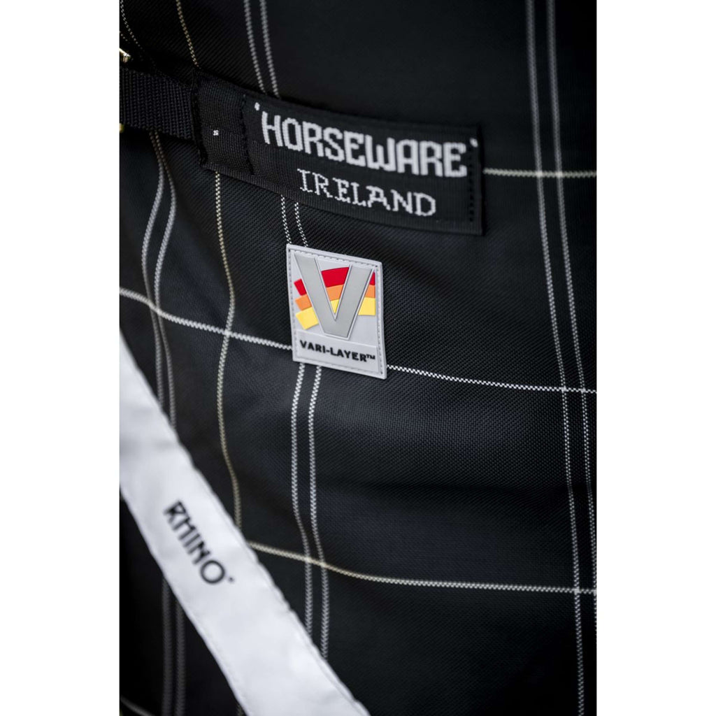 Rhino Wug Turnout Medium Varilayer 250g Black/Grey/White Check/Gray