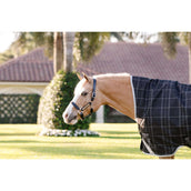 Rhino Wug Pony Turnout 250g Varilayer Black/Grey/White Check/Gray