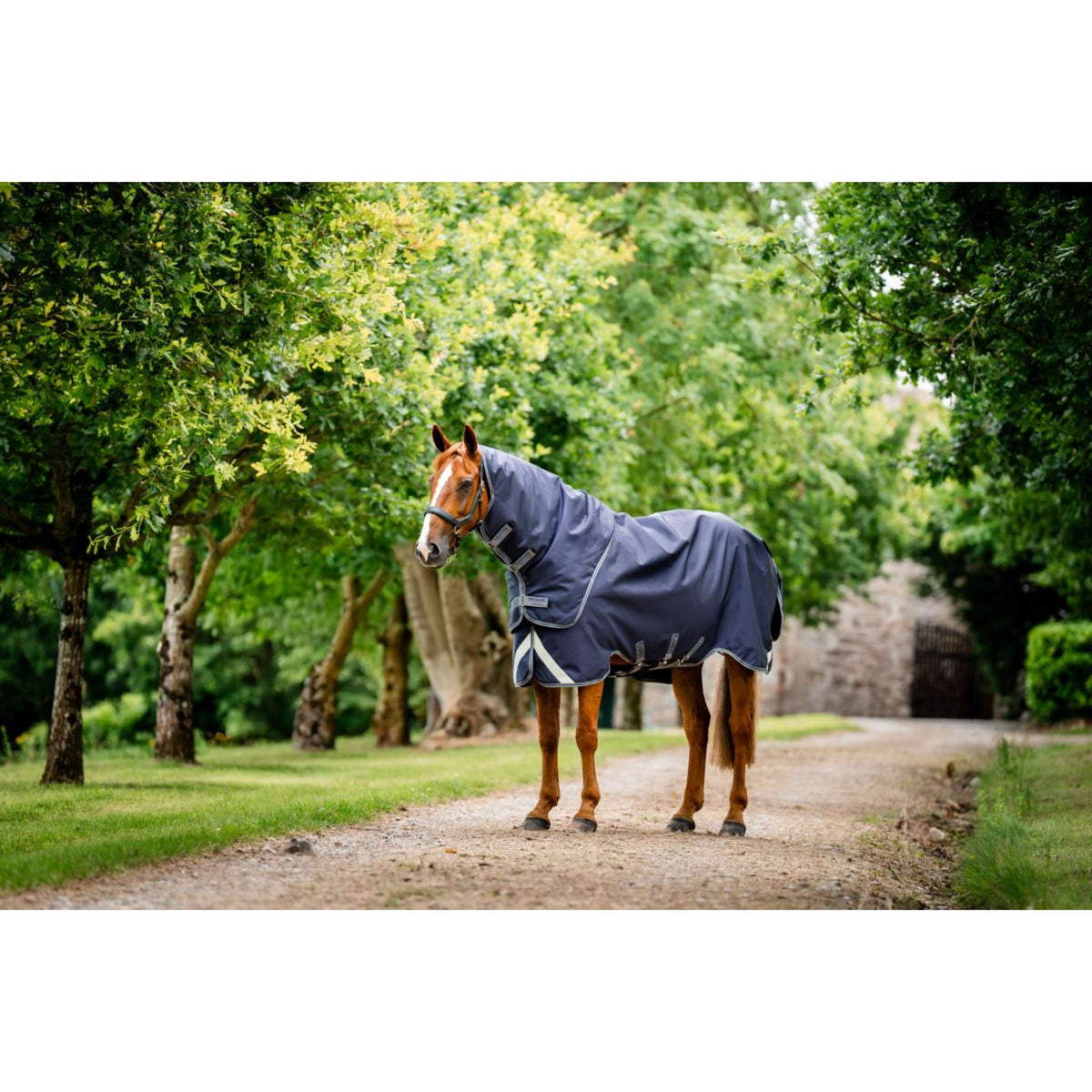 Rambo Chemise Turnout Duo Ripstop Plus Bundle 100g + 100g + 200g Navy/Thunderstorm Grey/Silver