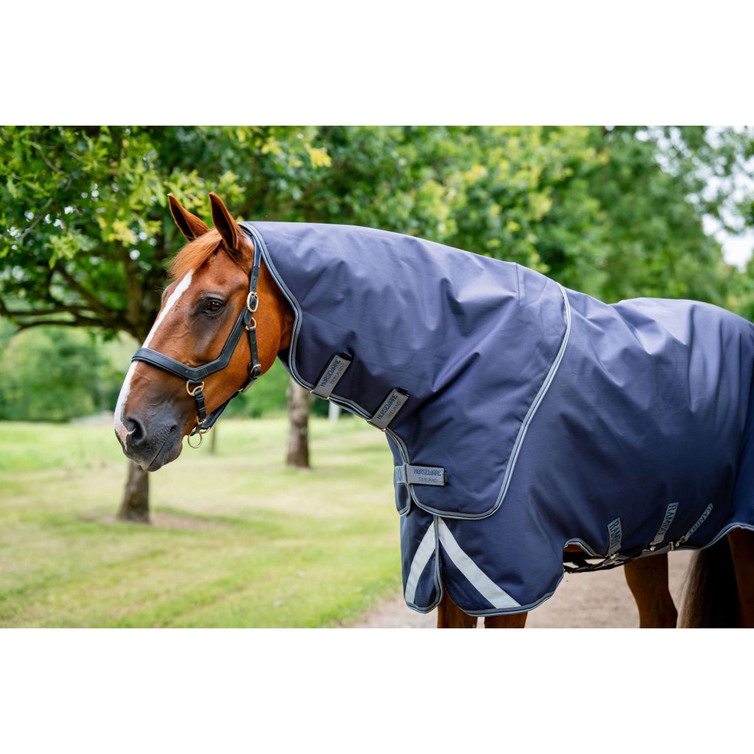 Rambo Chemise Turnout Duo Ripstop Plus Bundle 100g + 100g + 200g Navy/Thunderstorm Grey/Silver