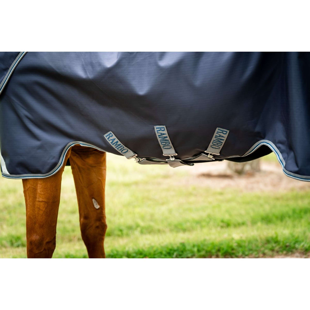 Rambo Chemise Turnout Duo Ripstop Plus Bundle 100g + 100g + 200g Navy/Thunderstorm Grey/Silver