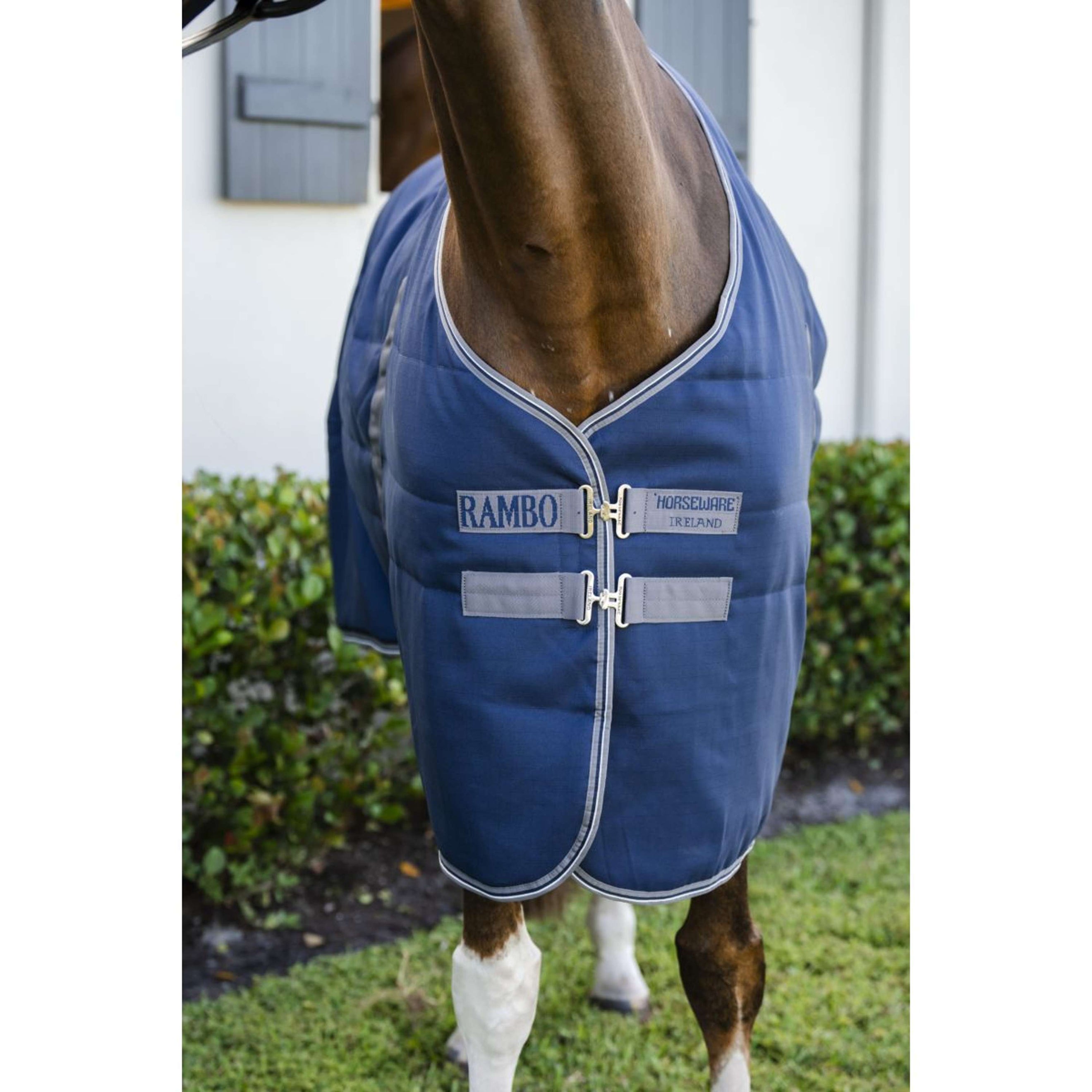 Rambo Couverture d'Écurie 400g Navy/Thunderstorm Grey/Silver