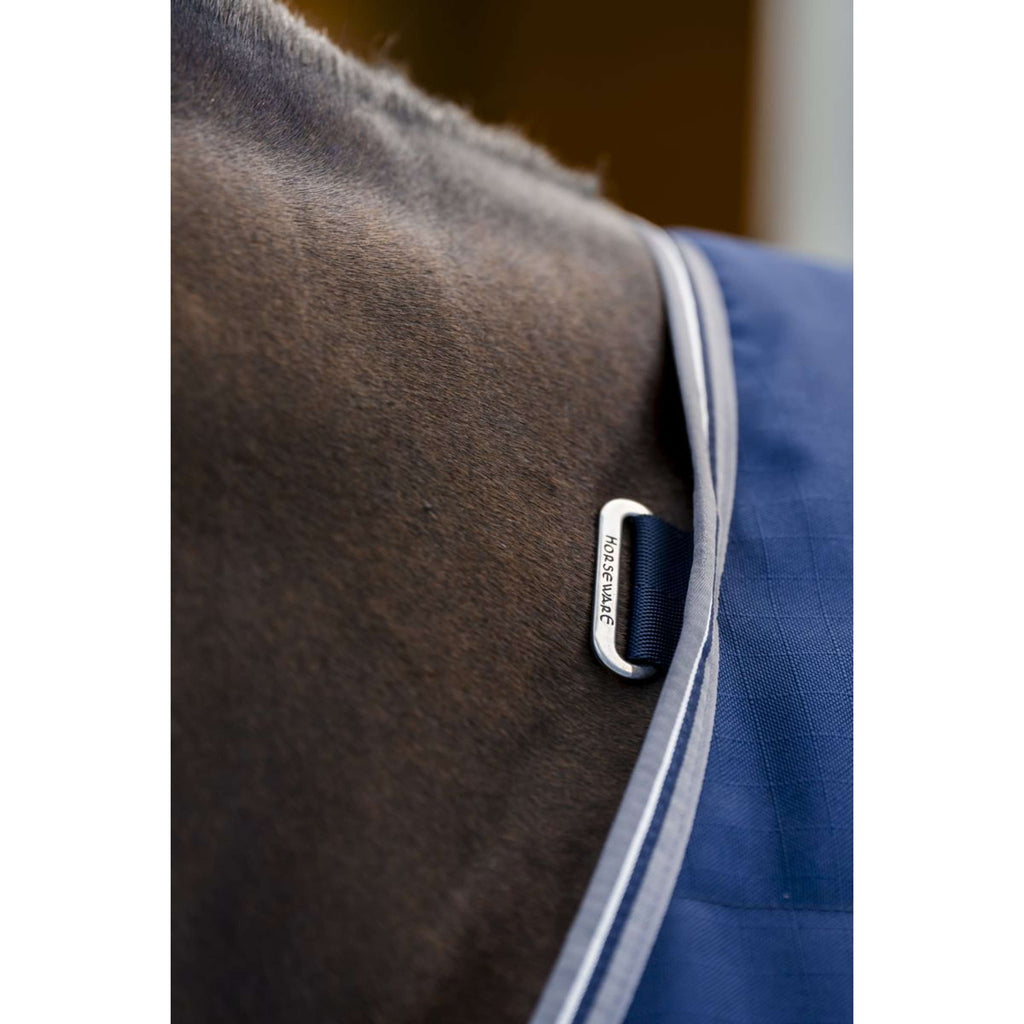 Rambo Couverture d'Écurie 100g Navy/Thunderstorm Grey/Silver