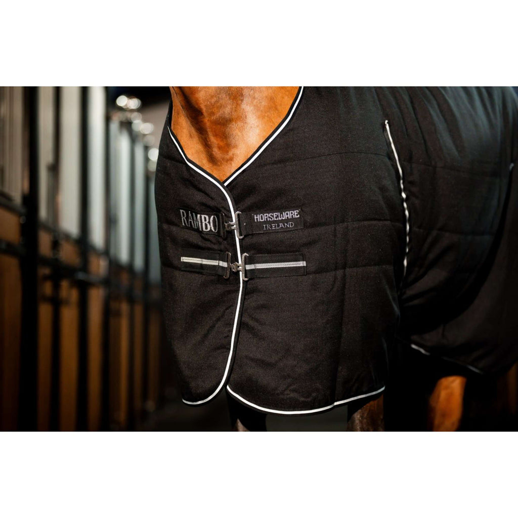 Rambo Couverture d'Écurie 100g Black/Thunderstorm Grey/Silver