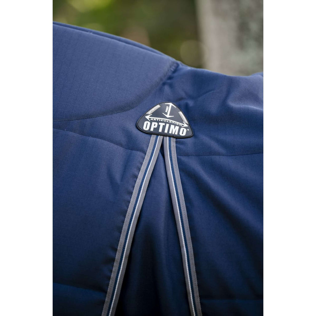 Rambo Optimo Couverture d'Écurie 200g Navy/Thunderstorm Grey/Silver