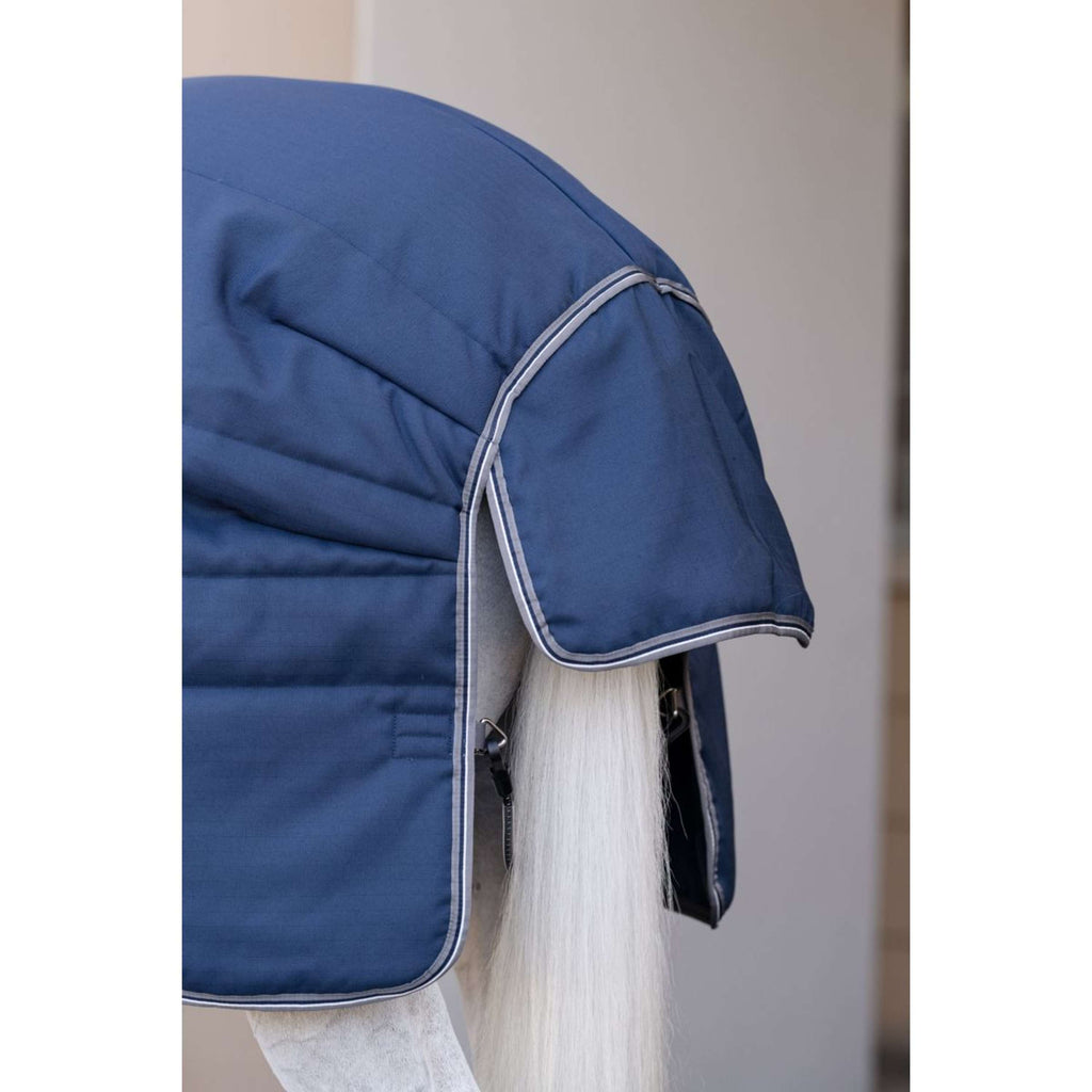 Rambo Optimo Couverture d'Écurie Plus 400g Navy/Thunderstorm Grey/Silver